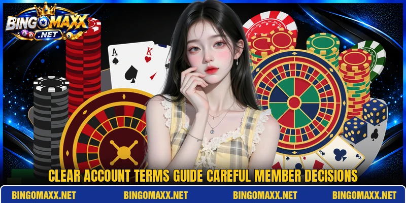 Clear account terms guide careful member decisions