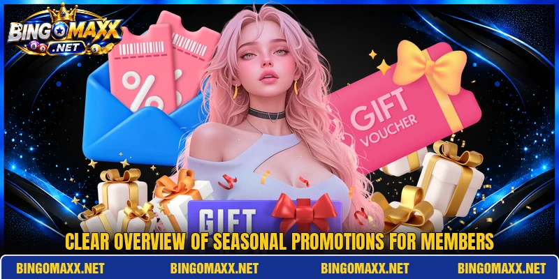 Clear overview of seasonal promotions for members Clear overview of seasonal promotions for members