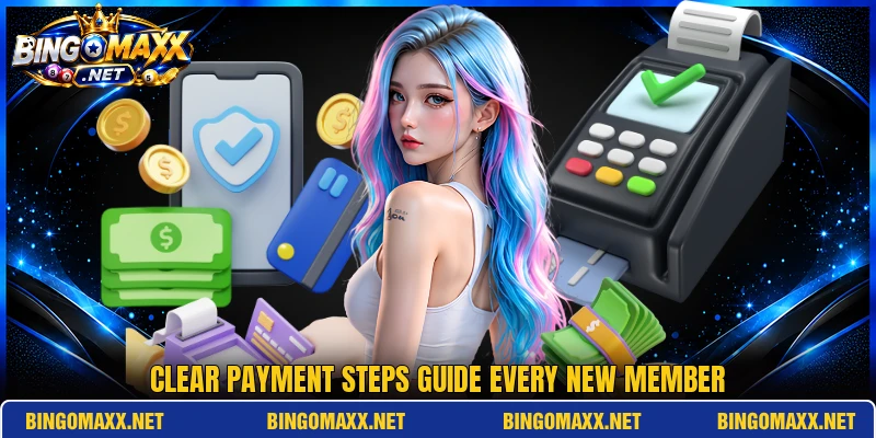 Clear payment steps guide every new member Clear payment steps guide every new member