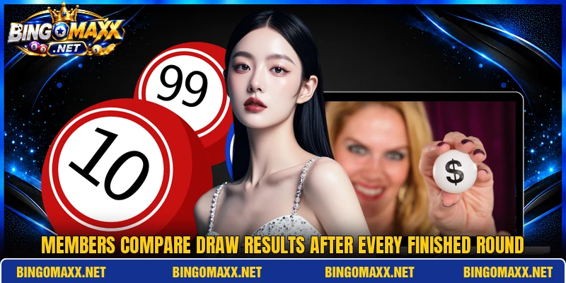 Members compare draw results after every finished round