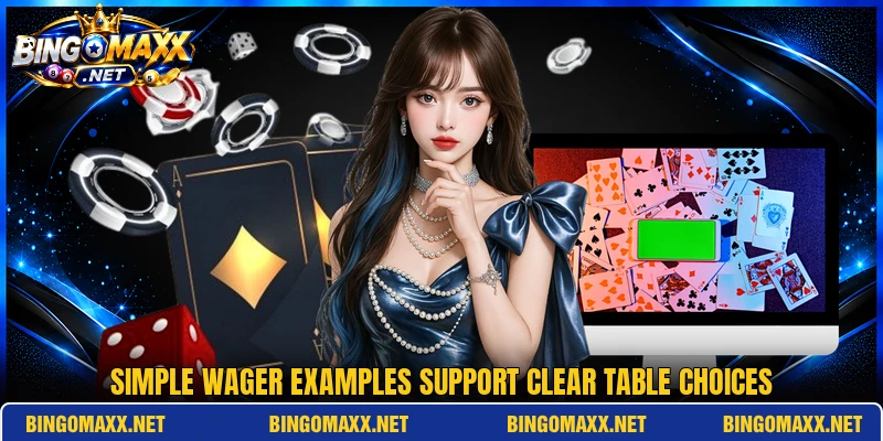 Simple wager examples support clear table choices